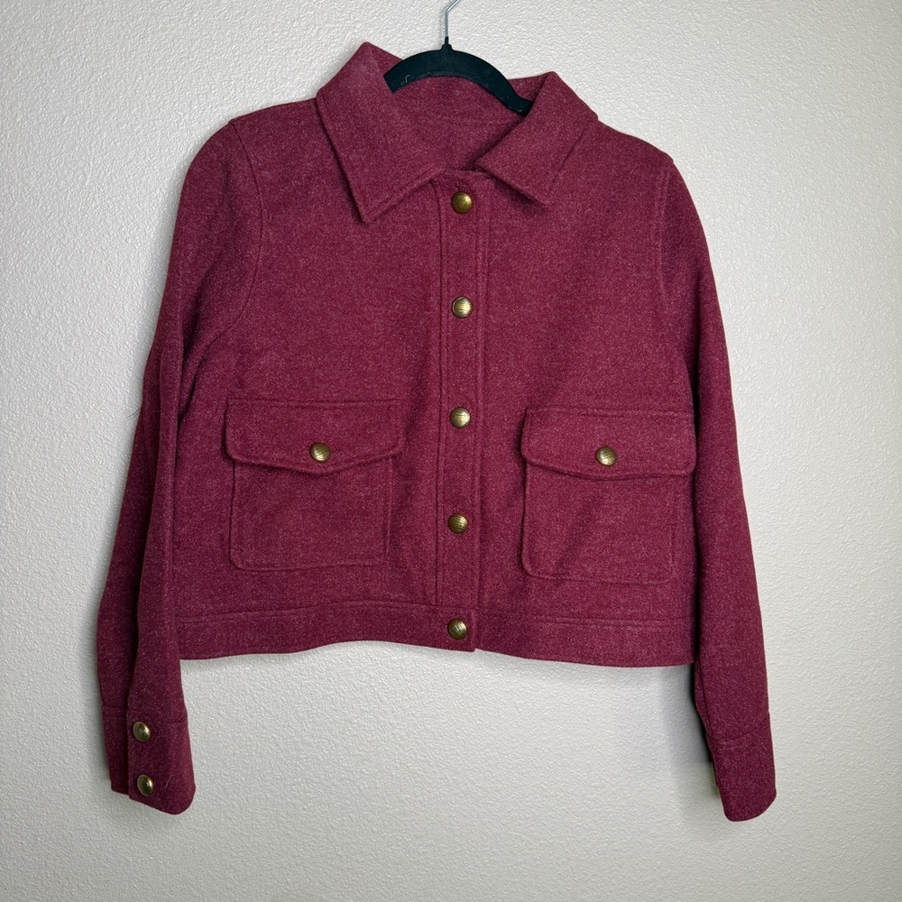 OGL CashSoft Point Collar Cargo Short Jacket – Plum Berry | Size L - Picture 4 of 7